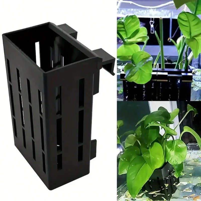 Aquarium Plant Nursery - Aquarium Plant Holder Black Plastic Basket