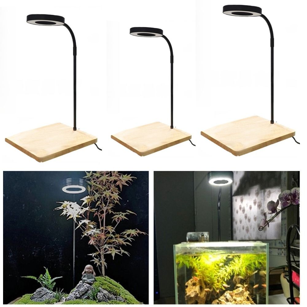 Aquarium Plant On Wood - 10W Fish Tank LED Lamp with