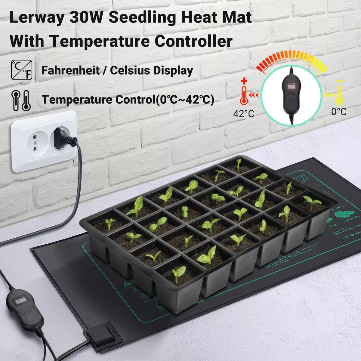 Planted Aquarium Heater - Lerway Plant Growth Heating Mat Waterproof