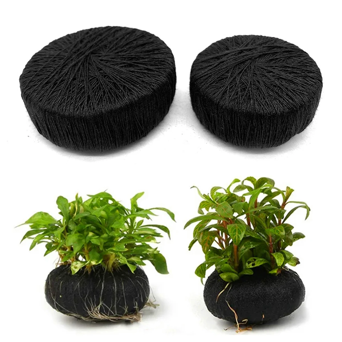 Aquarium Plant Roots - 5Pcs Black Fish Tank Water Grass