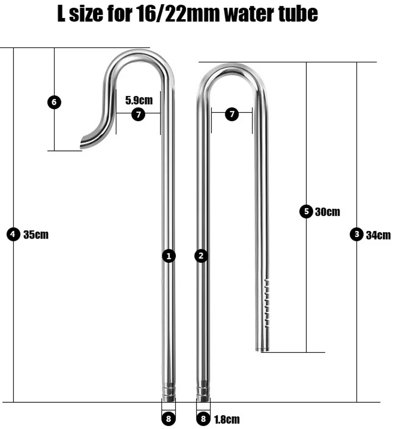Lily Pipe Stainless Steel Infl - огляд і ціна Planted Aquarium Ada