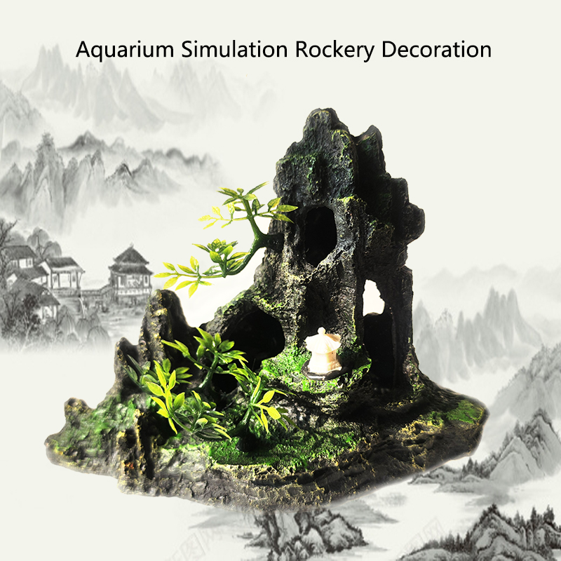 Resin Aquarium Rockery Mountai - огляд і ціна Aquarium Plant Roots
