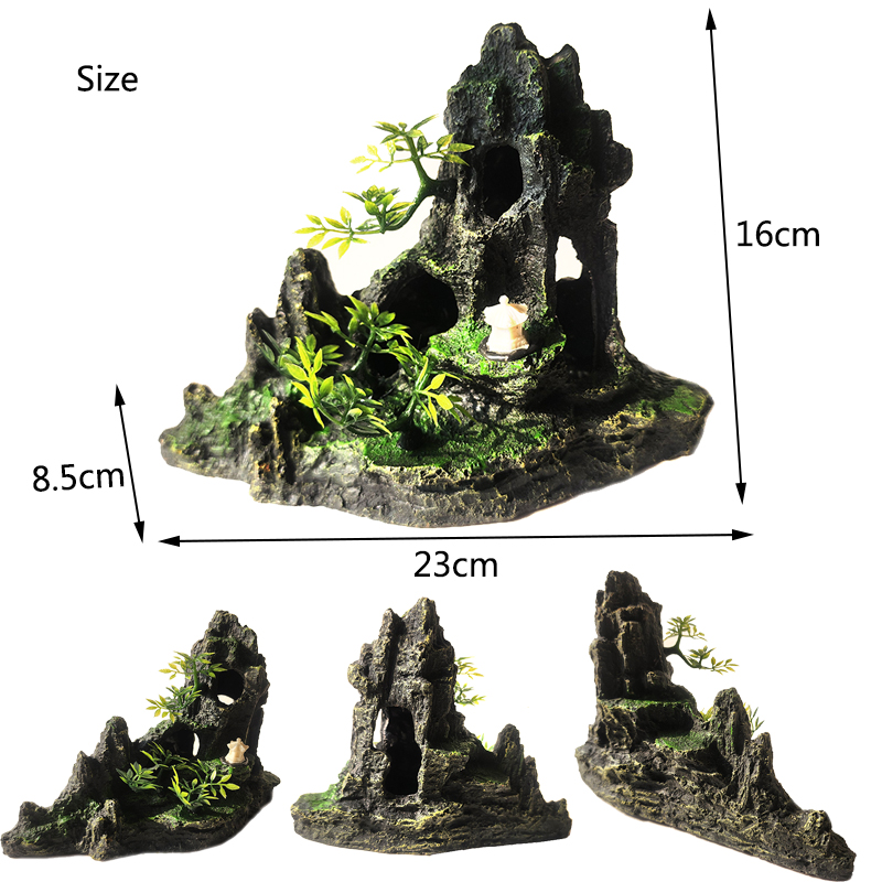 Resin Aquarium Rockery Mountai - огляд і ціна Aquarium Plant Roots