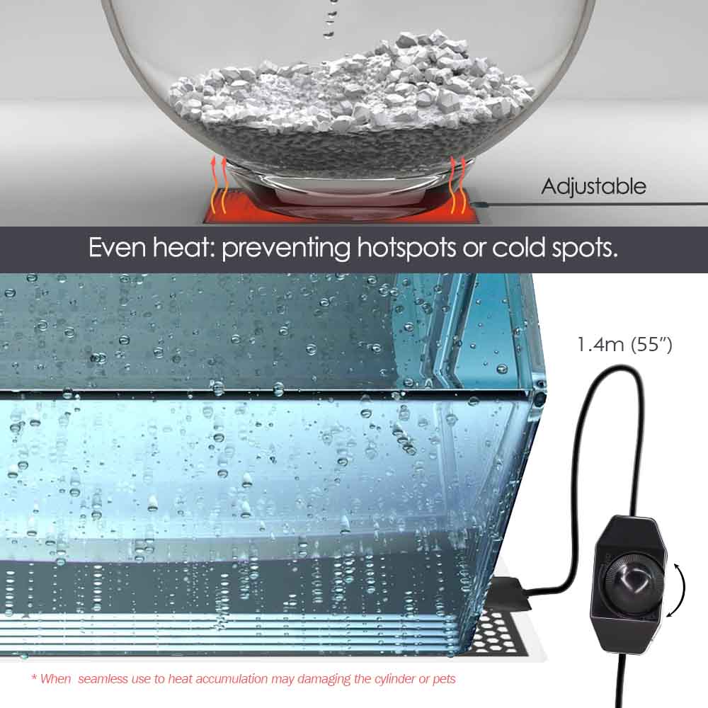 5-20W Reptile Heat Mat Plants  - огляд і ціна Planted Aquarium Heater