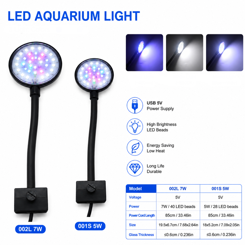 USB Aquarium LED Lamp Fish Tan - огляд і ціна Aquarium Planted Tank Fertilizer