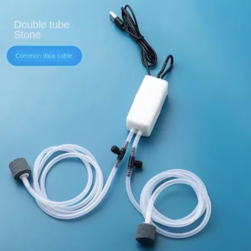 Mini Aquarium Air Pump Kit wit - огляд і ціна Aquarium Lily Pipe