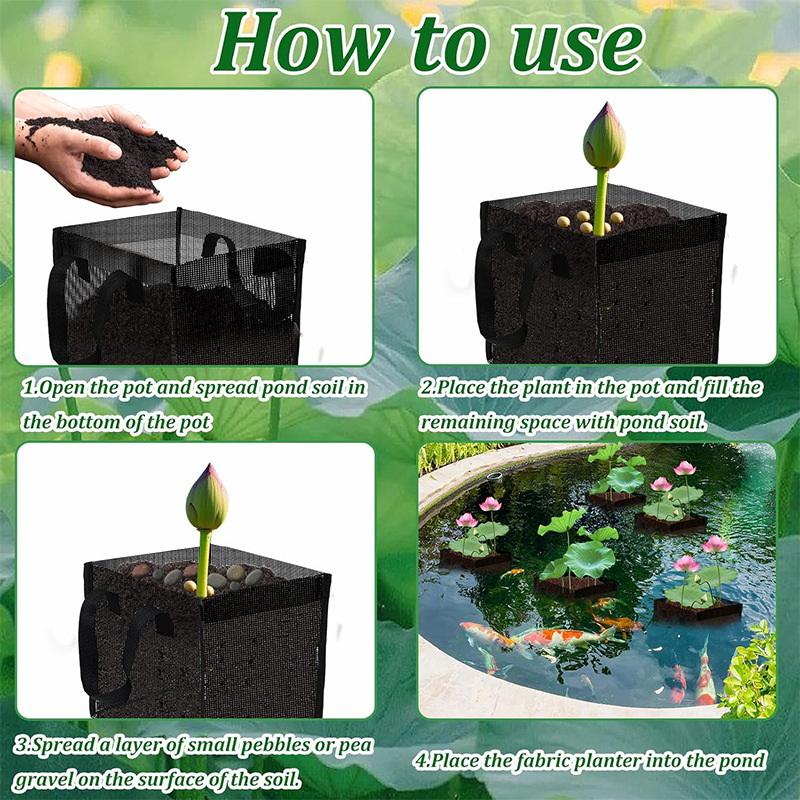 4 Pcs Black Mesh Pond Planting - огляд і ціна Aquarium Plant Original