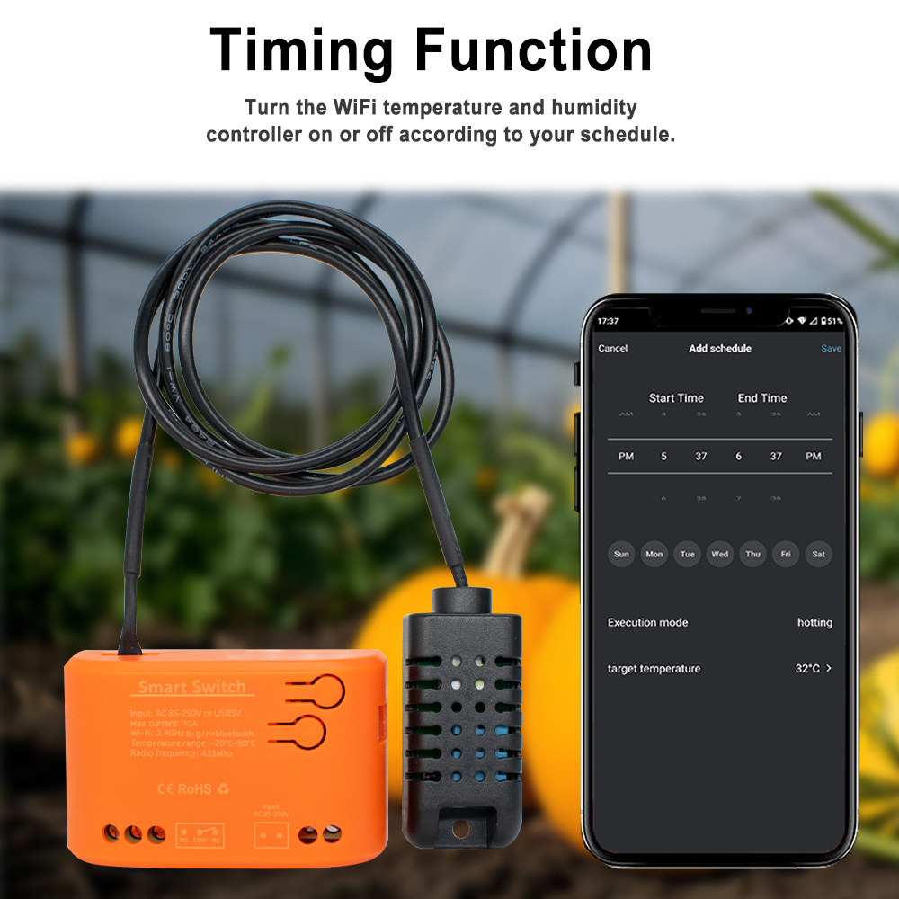 Tuya WiFi Temperature Humidity - огляд і ціна Aquarium Plant Original