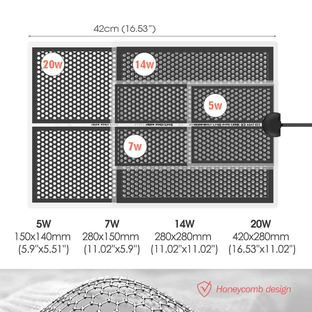 5/7/14/20W Reptile Heat Mat Pl - огляд і ціна Planted Aquarium Heater