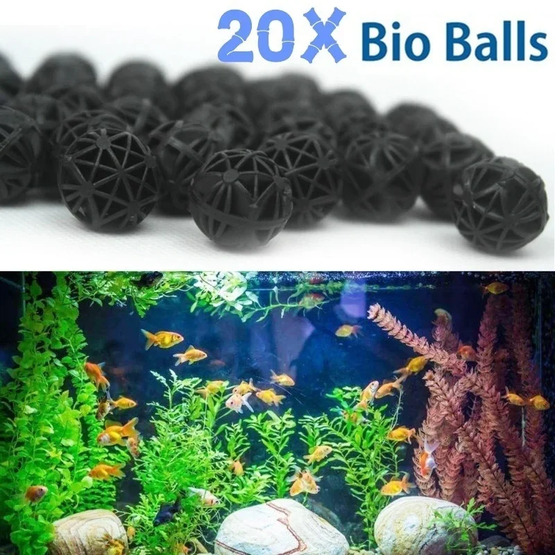 20Pcs 16mm Aquarium Bio Balls  - огляд і ціна Aquarium Planted Tank Fertilizer