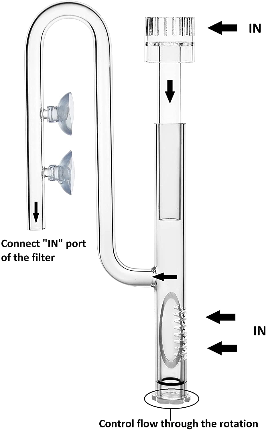 Skimmer Glass Jet Lily Pipe Sp - огляд і ціна Planted Aquarium Ada