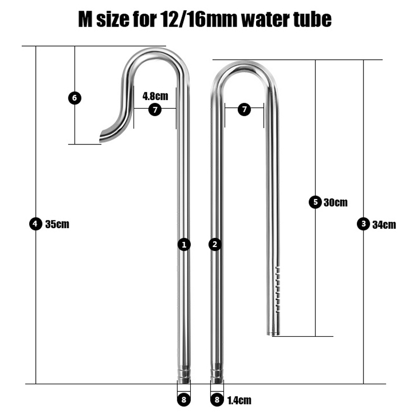 Mufan Stainless Steel Lily Pip - огляд і ціна Planted Aquarium Ada