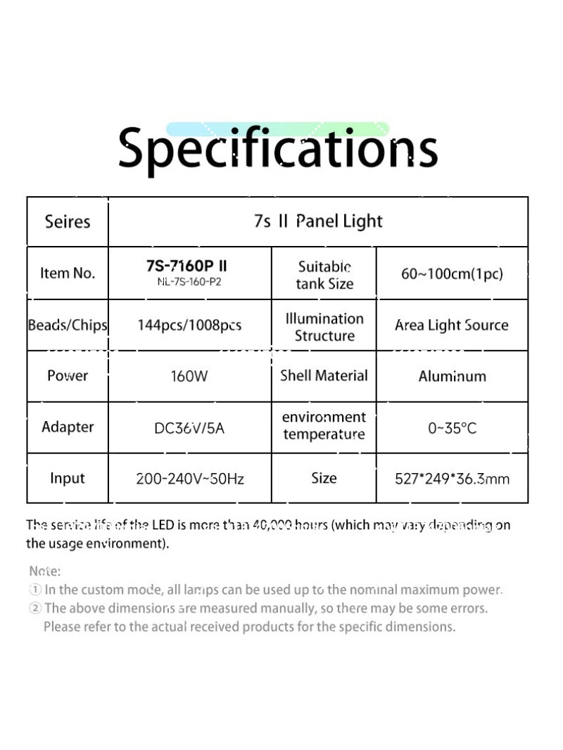 Aquarium LED Light 160W RGB Fu - огляд і ціна Aquarium Plant Original